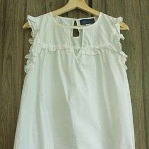 Crisp White Sleeveless Top